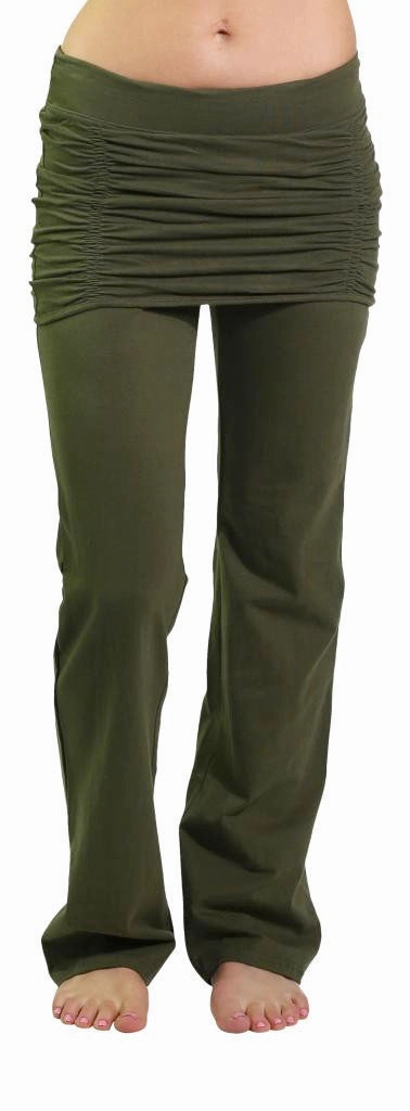 Comfortable fit Ruched Skirt Yoga Pant