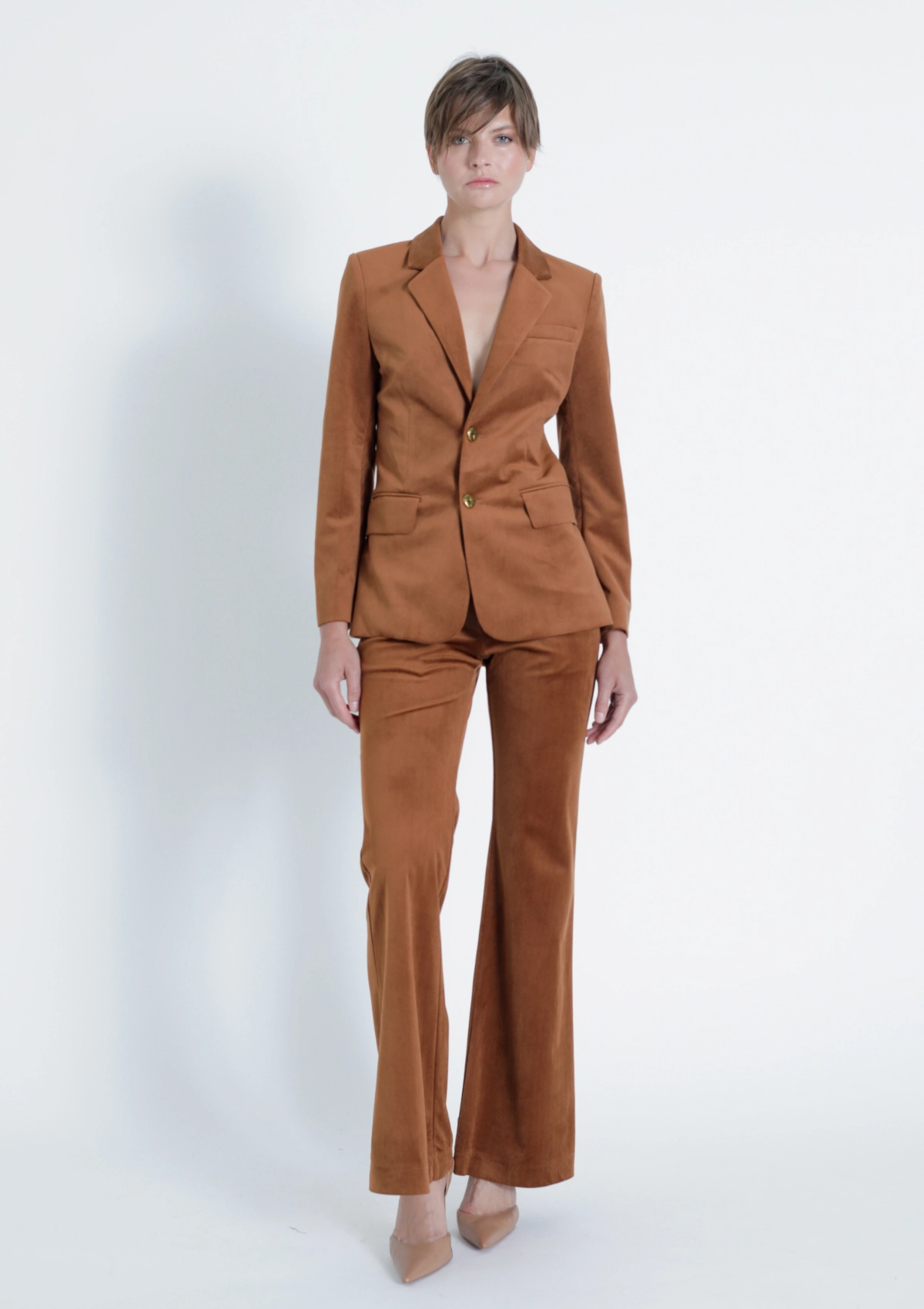 Rainie Corduroy Pants Supportive Waistband