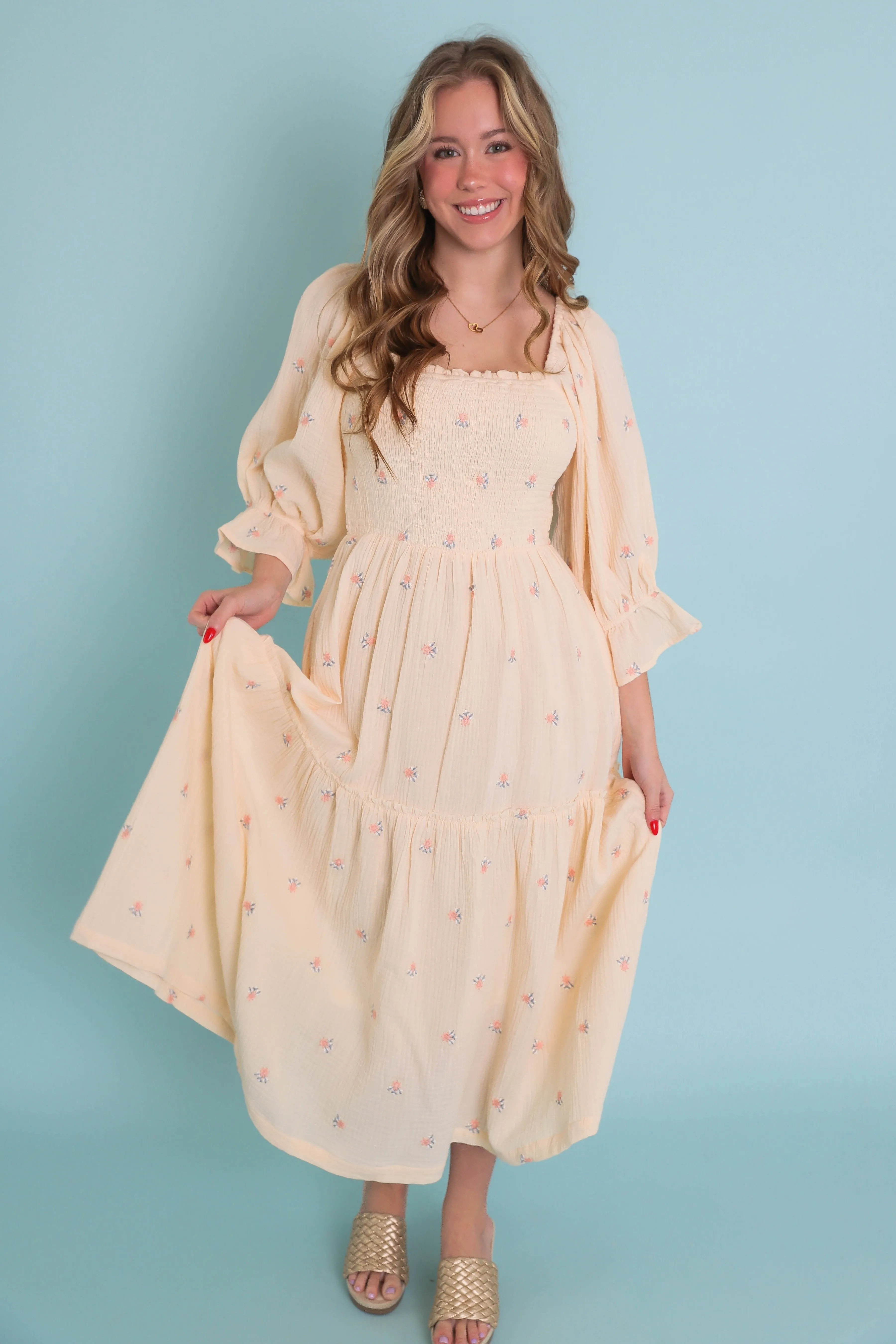 RESTOCK: On My Polaroid Camera Maxi Dress Sleek Vibe Casual Motion