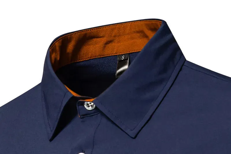 Contrast Color Shirt European And American Fashion Casual
