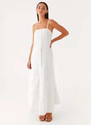 Cole Maxi Dress - White Chic And Comfortable Daytime Look