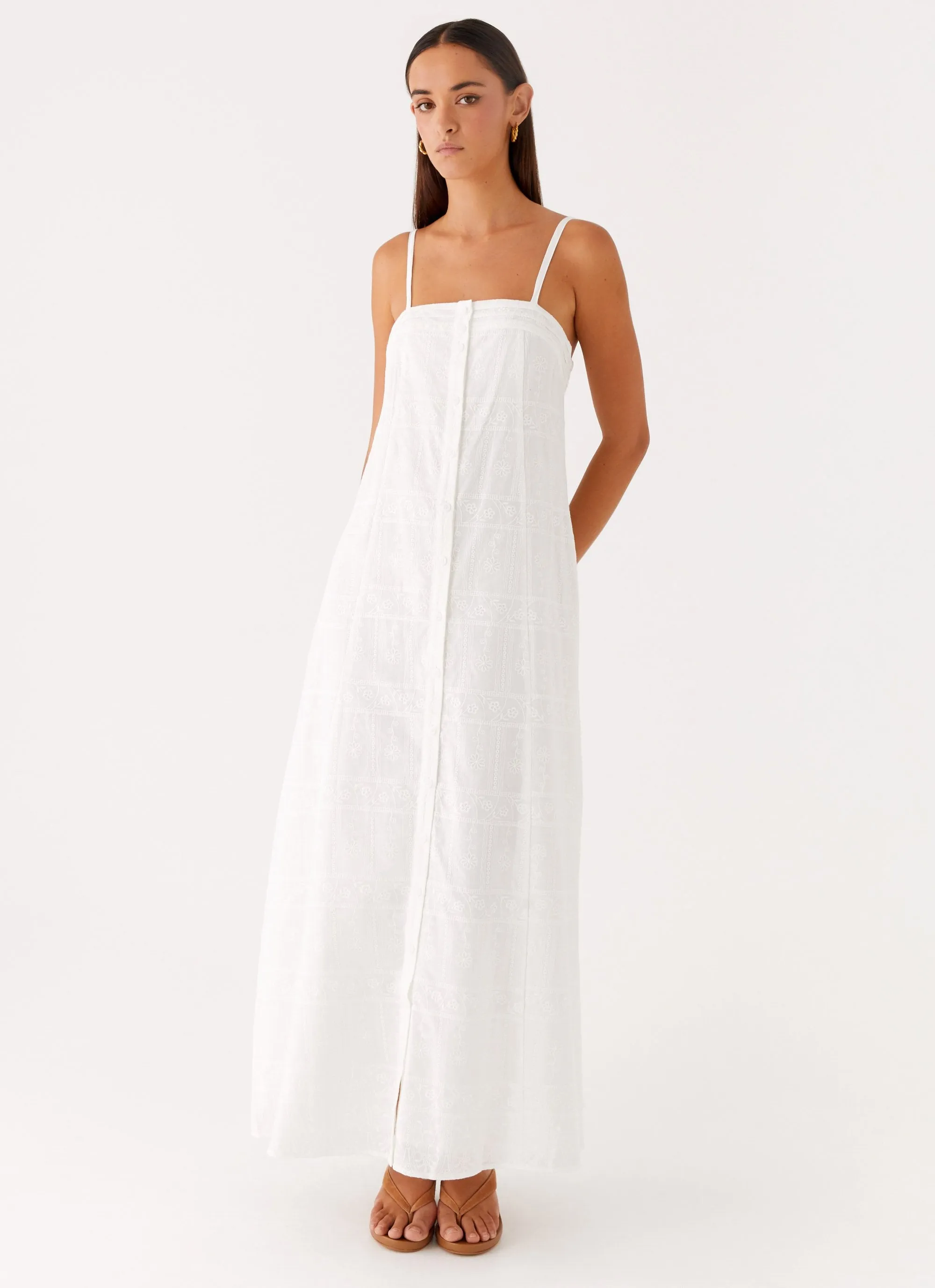 Cole Maxi Dress - White Chill Moment