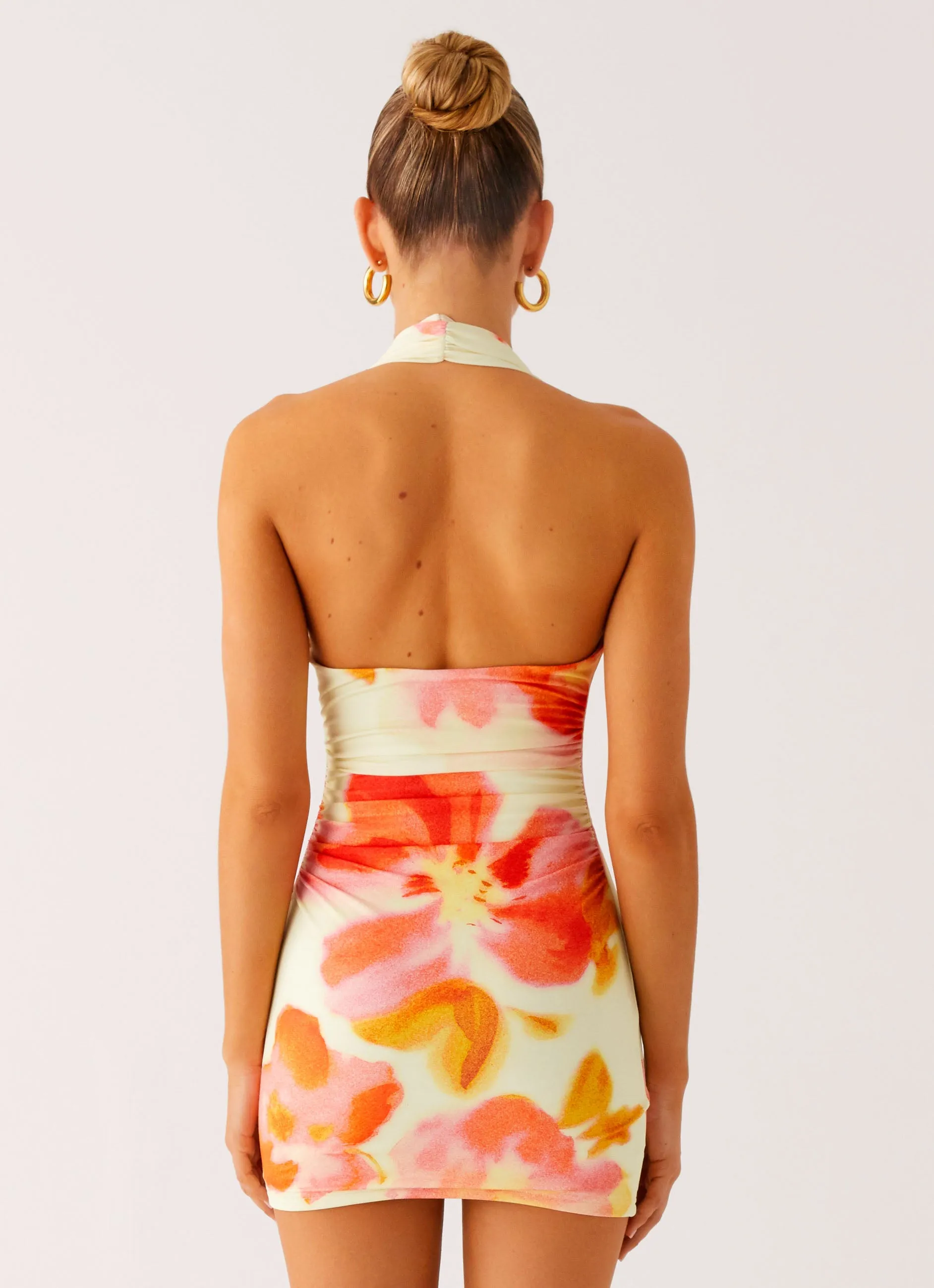 Know You Better Mini Dress - Mimosa Blossom Lounge Base