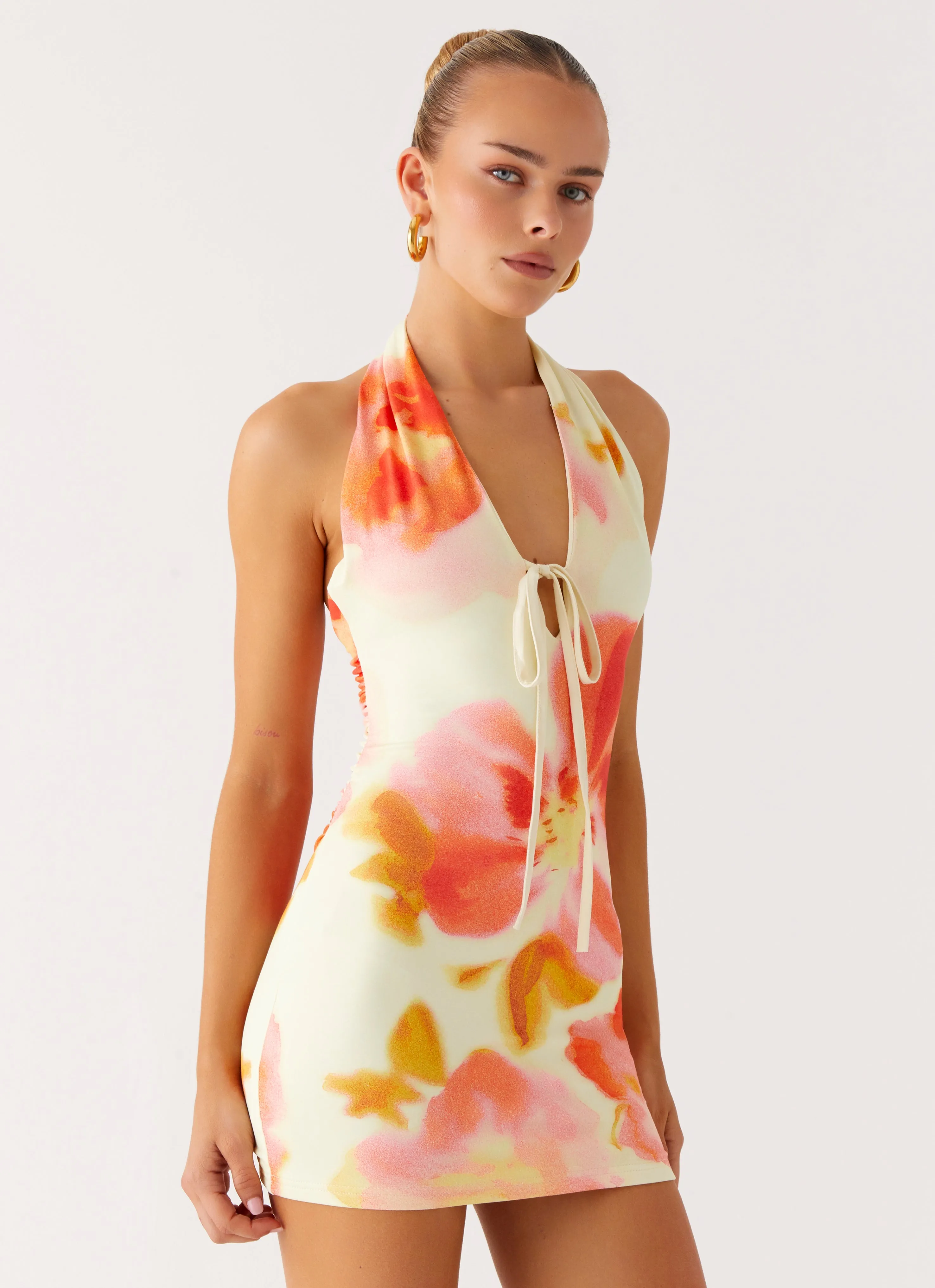 Soft Presence sweet moment Know You Better Mini Dress - Mimosa Blossom