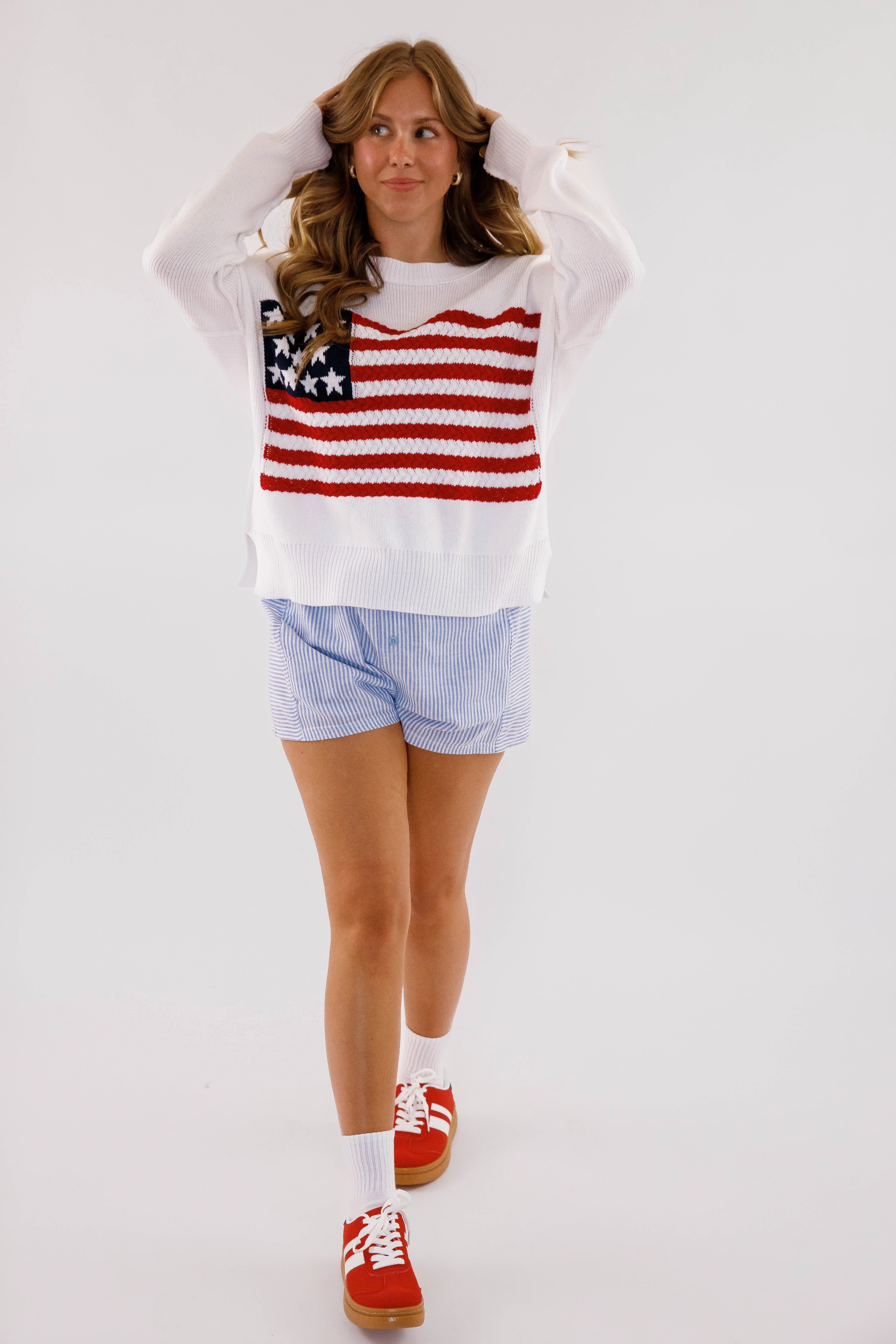 Under The Stars Sweater-White Ultrasoft Inner Lining UVProtection Coating