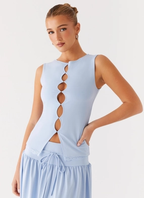 Seamless Design Dawn Drift Top - Blue