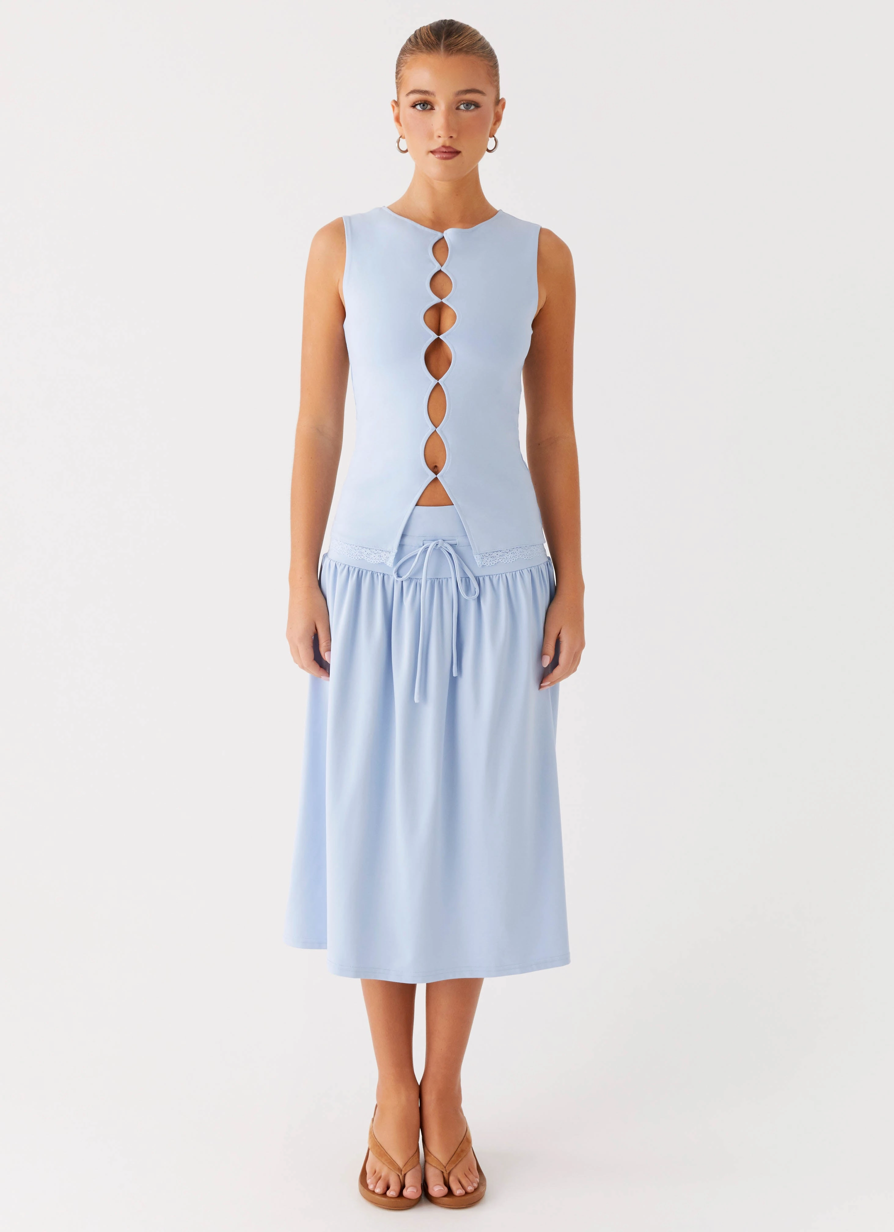 FullCut Shoulder Dawn Drift Top - Blue