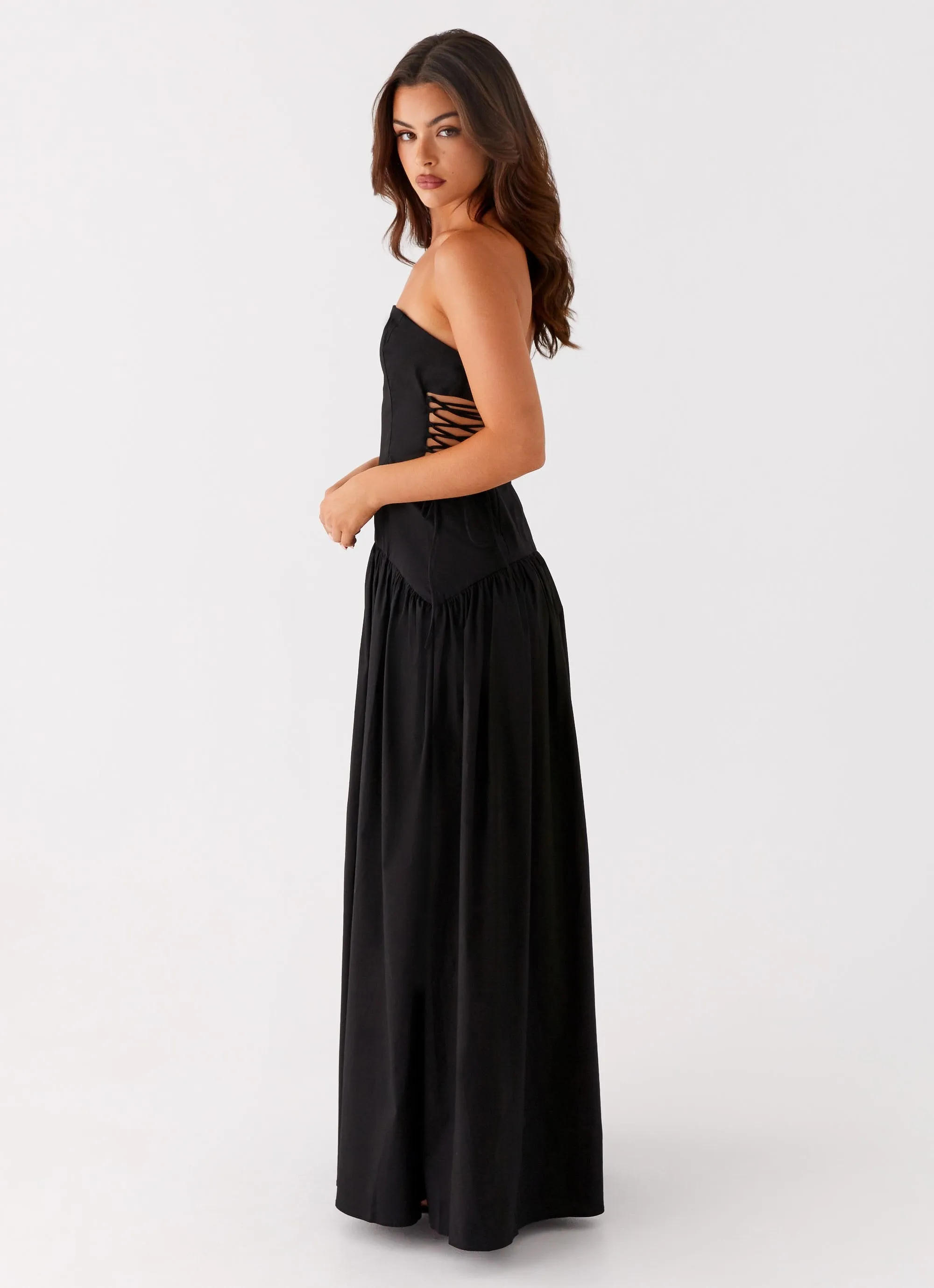 Tassel-Detail Conagh Maxi Dress - Black