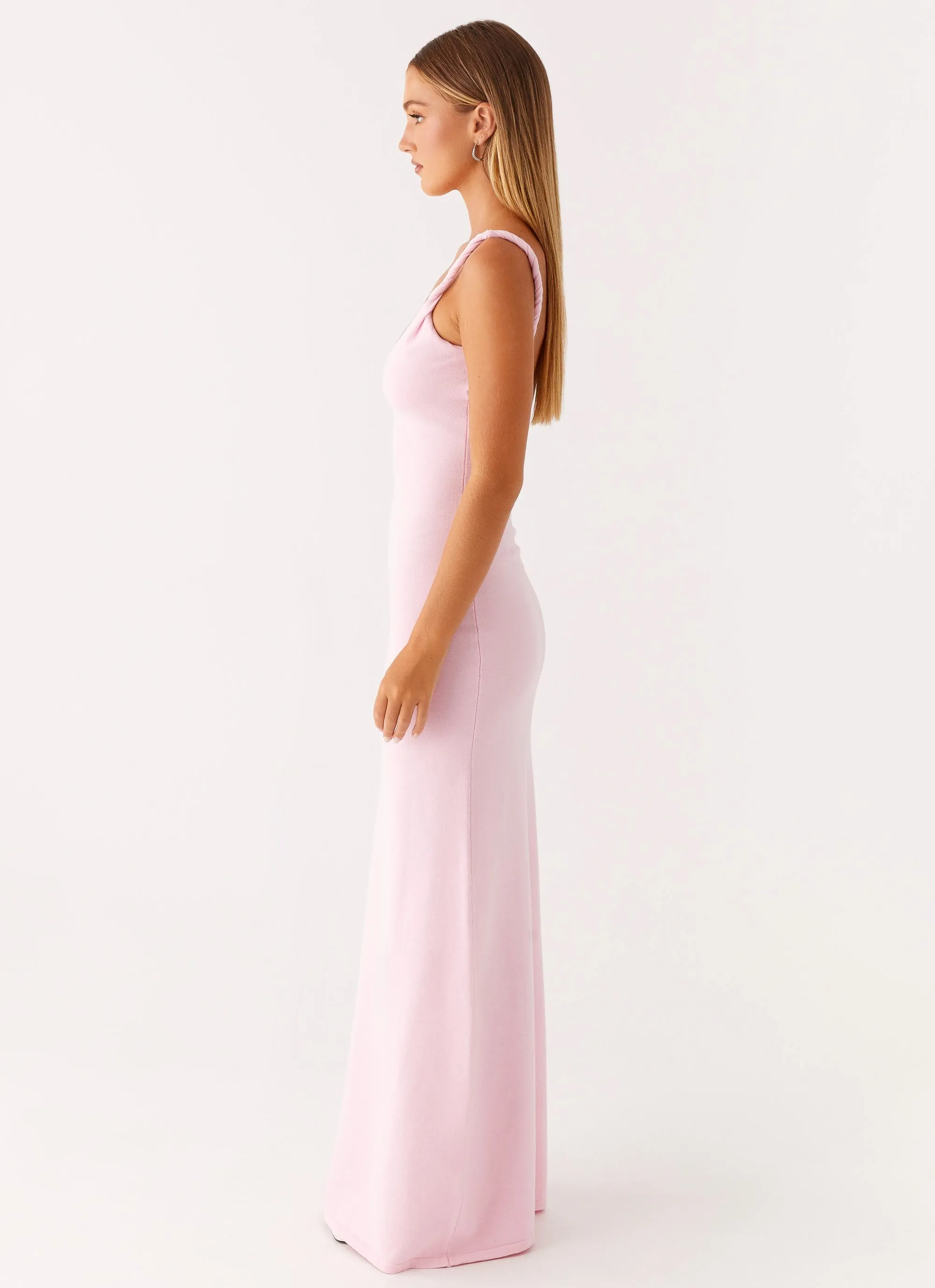 Anastasia Maxi Dress - Pink Easy Layering Piece