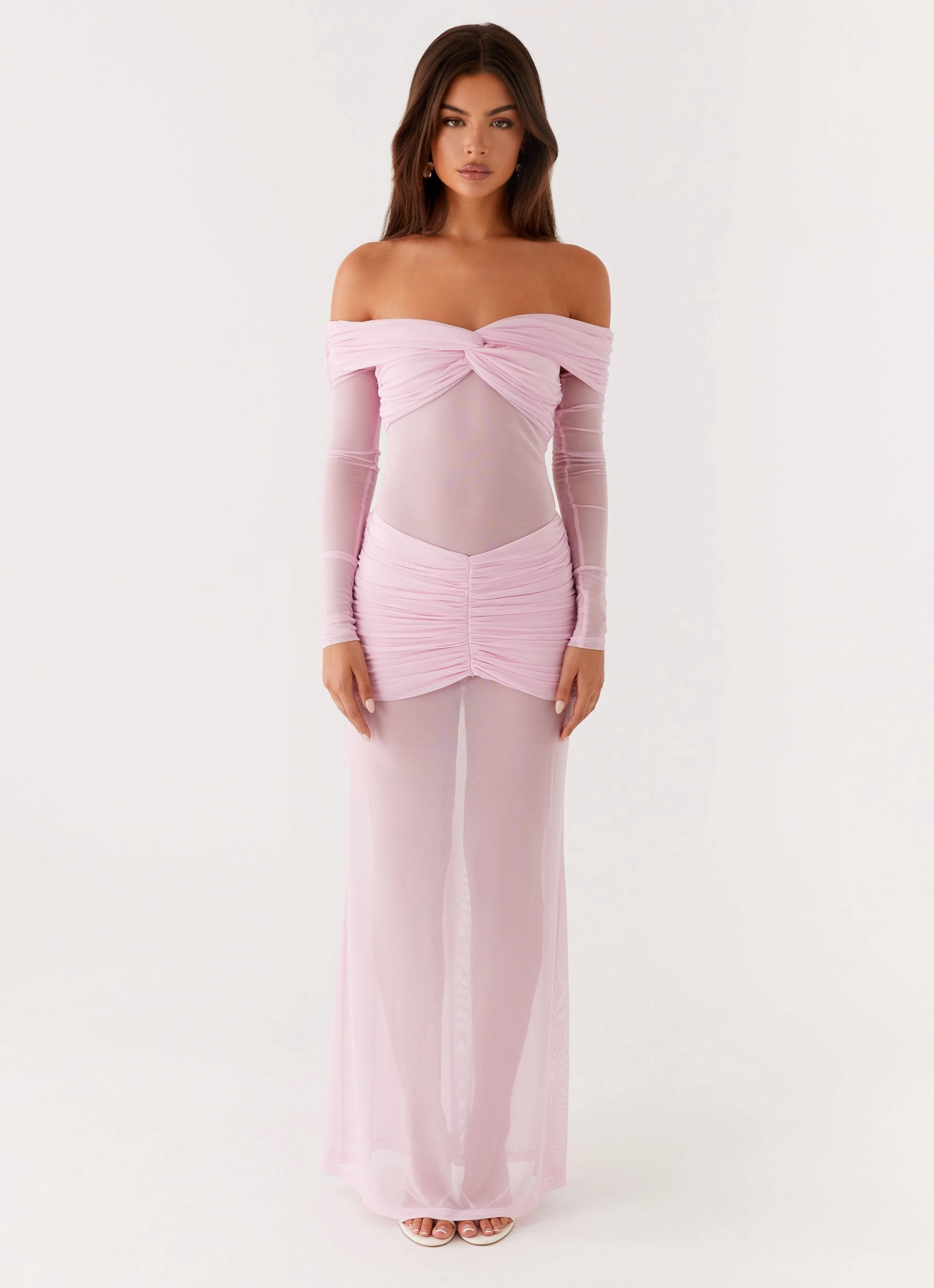 Alter Ego Maxi Dress - Pink Velvet-Edge