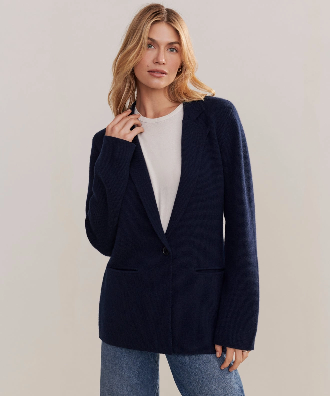 Non Iron Fabric Anti Fade Technology Cooper Blazer