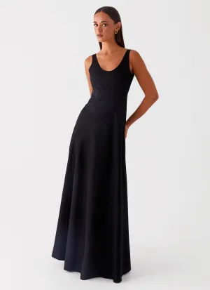 Trendy Silhouette Vibrant Form Cosma Maxi Dress - Black