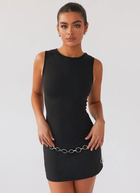 Inner lining Cosmic Chic Mini Dress - Black