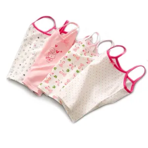 Cotton Girls T Shirt And Baby Undershirt Singlet