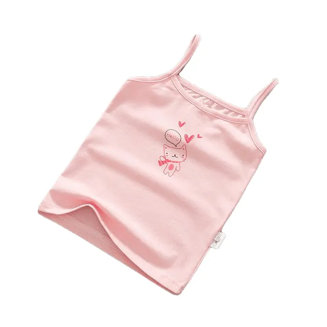 Cotton Girls T Shirt And Baby Undershirt Singlet