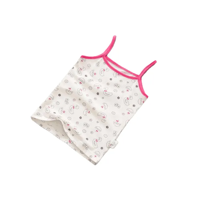 Cotton Girls T Shirt And Baby Undershirt Singlet