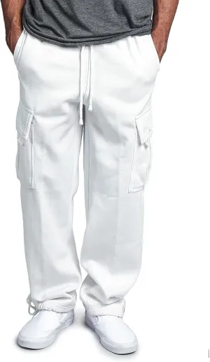 Cotton Joggers for Men Casual Drawstring Athletic Jogger Gym Workout Jogging Pants Straight Cargo Pants Sweatpants