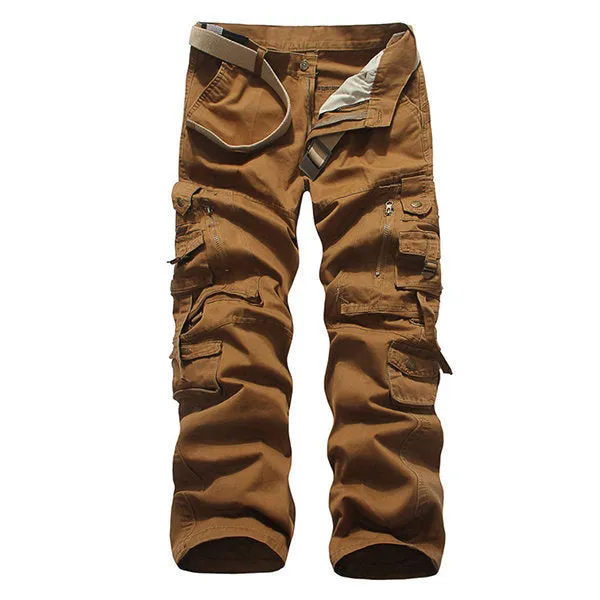 Cotton Multi-pocket Cargo Pants