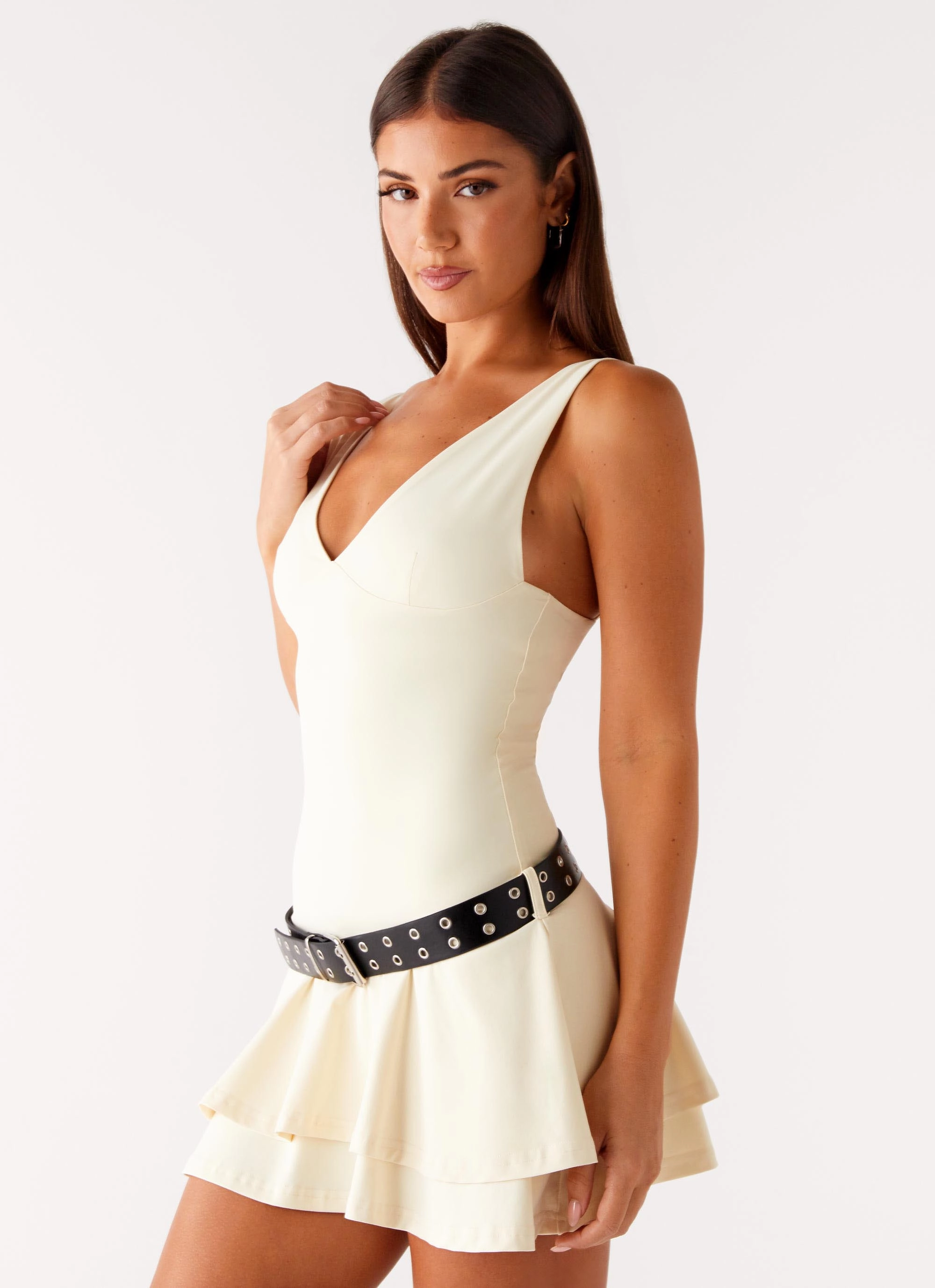 Tailored Layers Cozy Base Gold Coast Mini Dress - Yellow