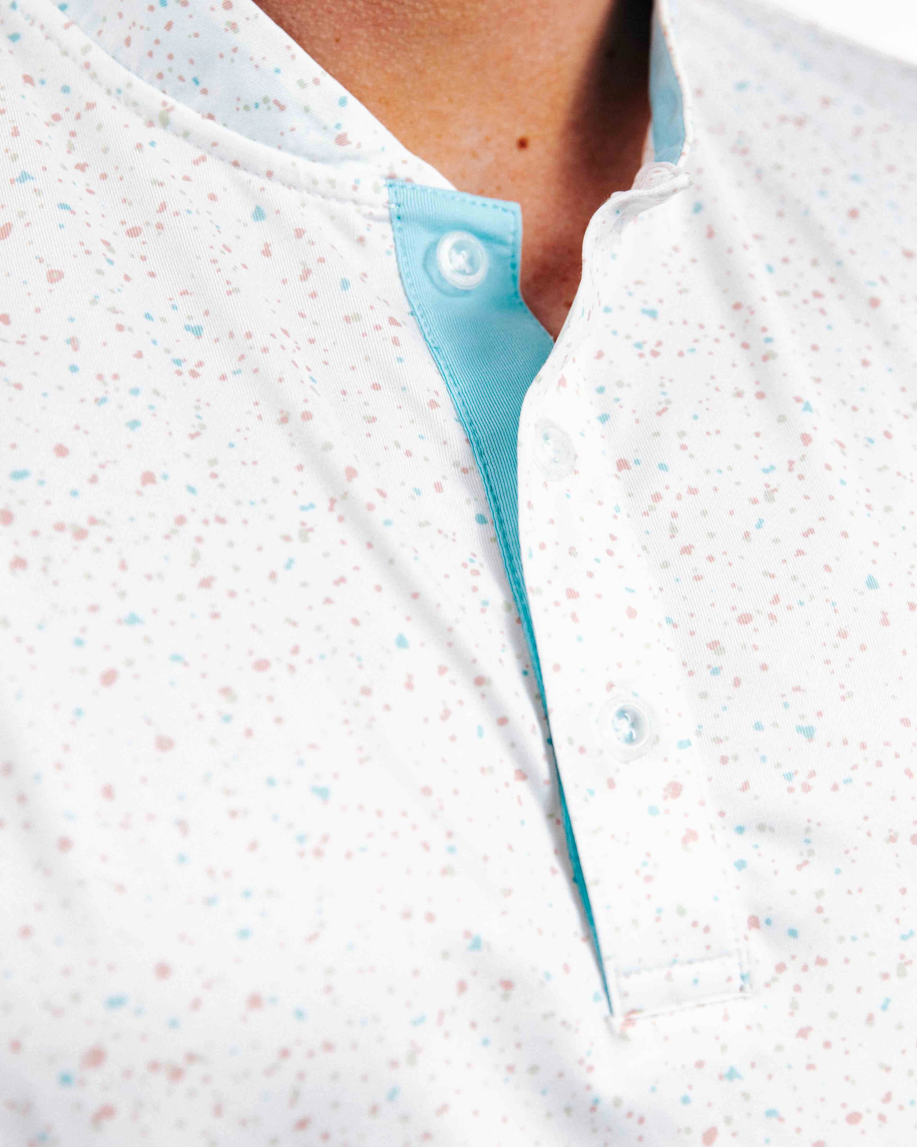 Non Restrictive Fit Stretch Blouse Cotton Candy Blade Polo