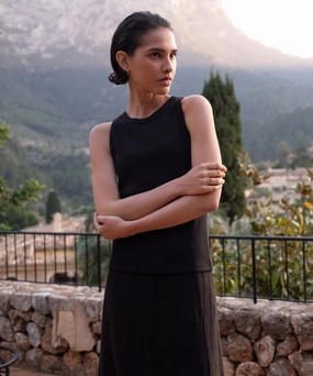 SeamFree Knitting Cotton Rib Tank