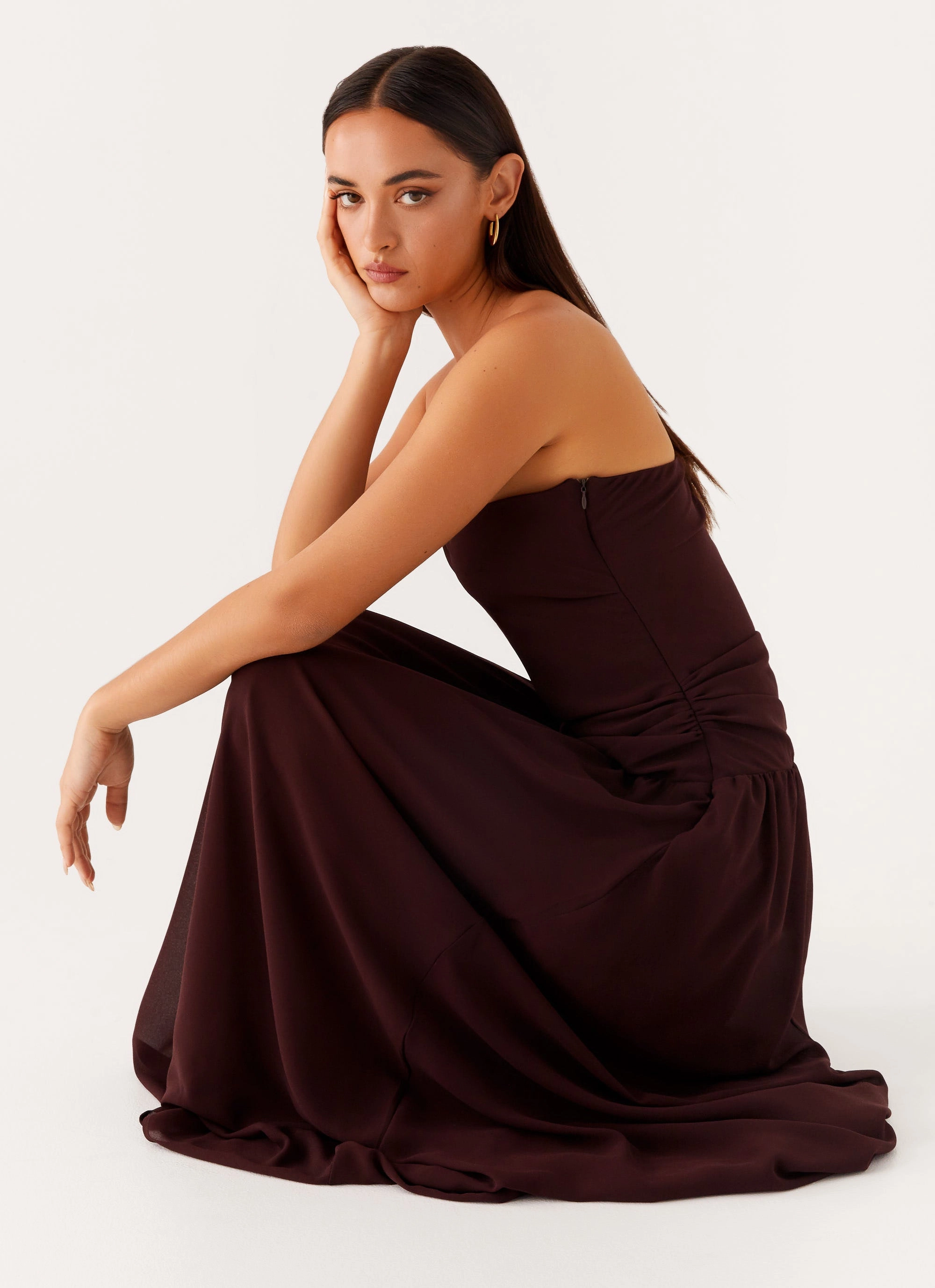 Covia Strapless Maxi Dress - Dark Chocolate Cozy Comfort