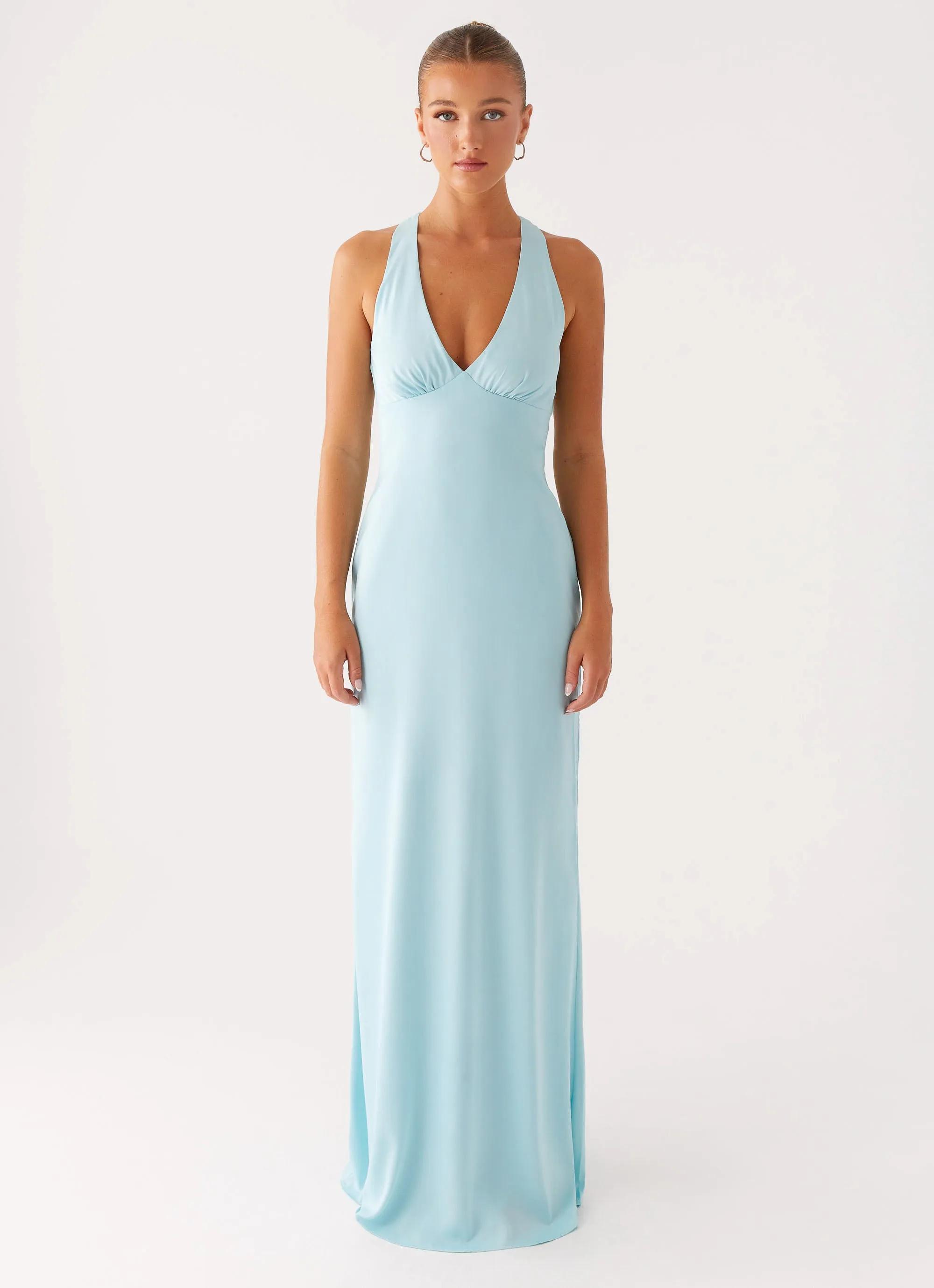 Desi Halterneck Maxi Dress - Mint Holiday Wear