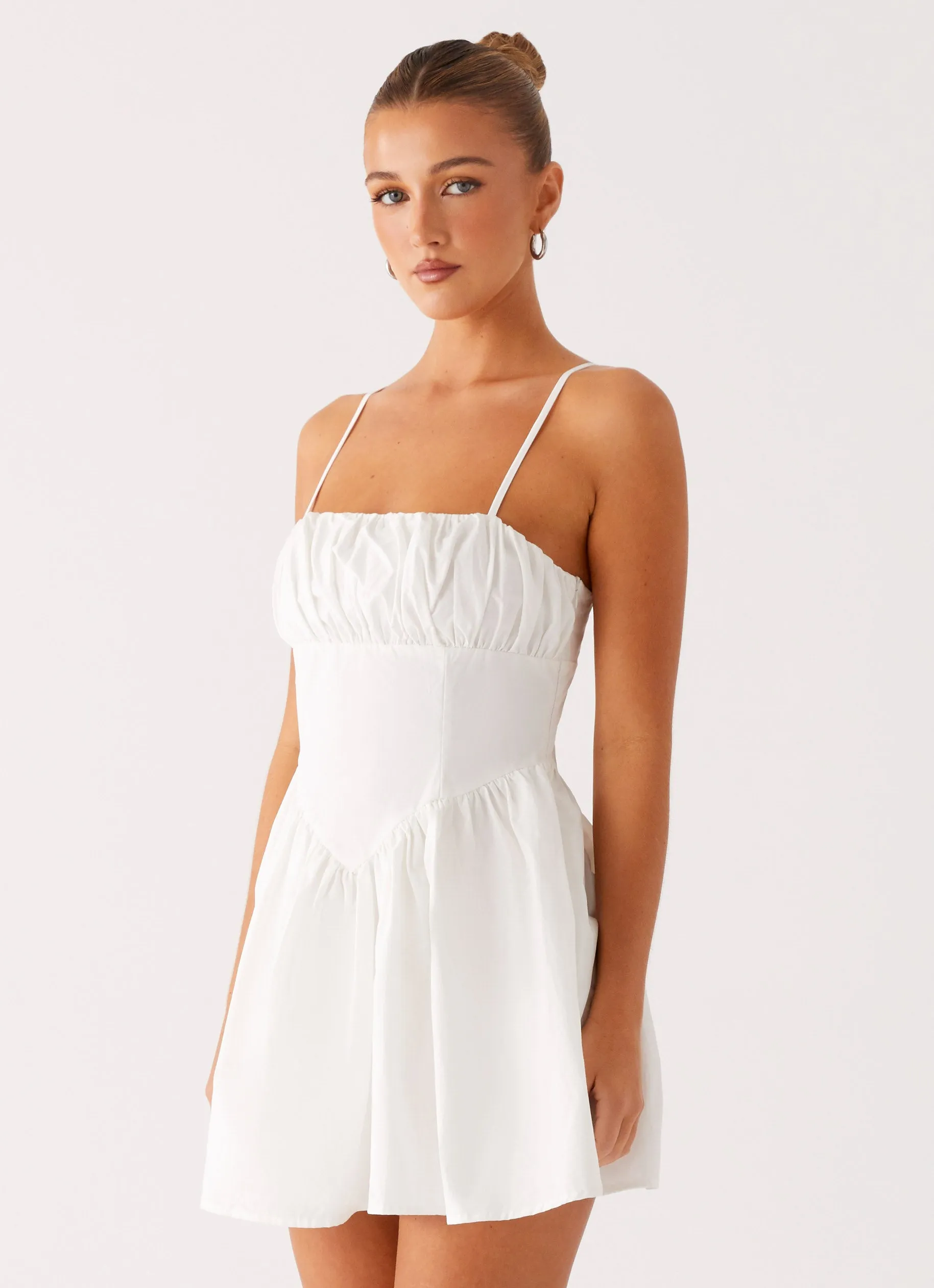 Phillipa Mini Dress - White Holiday-Party Soft Presence