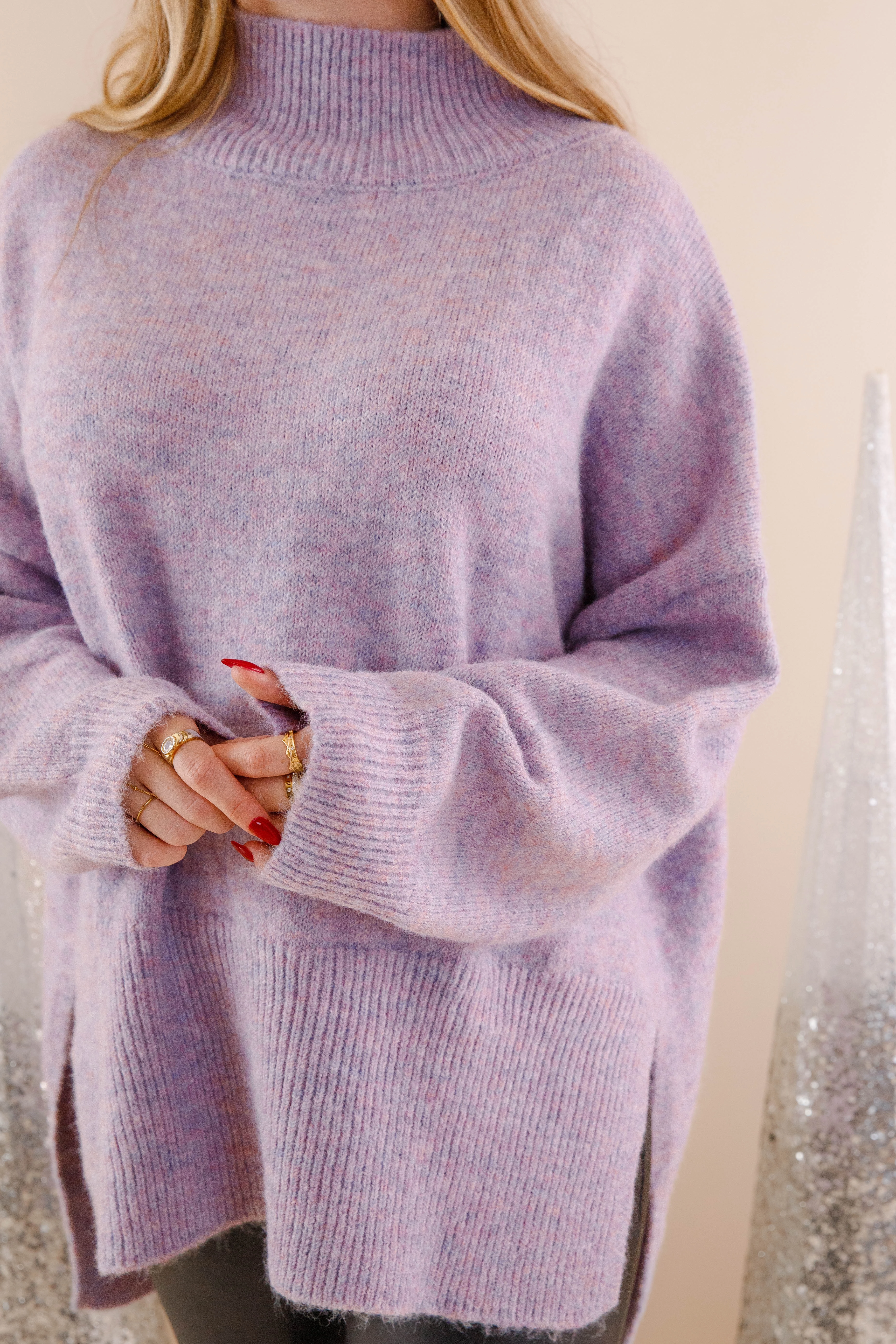 Cozy Activities Sweater-Lilac RaglanSleeve AntiFade Treatment