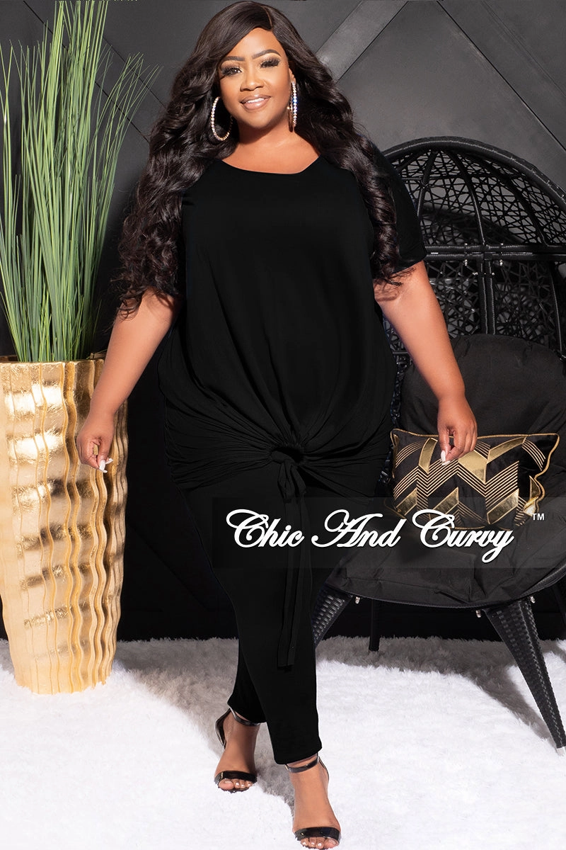Effortless Comfort Final Sale Plus Size 2pc Set in Black