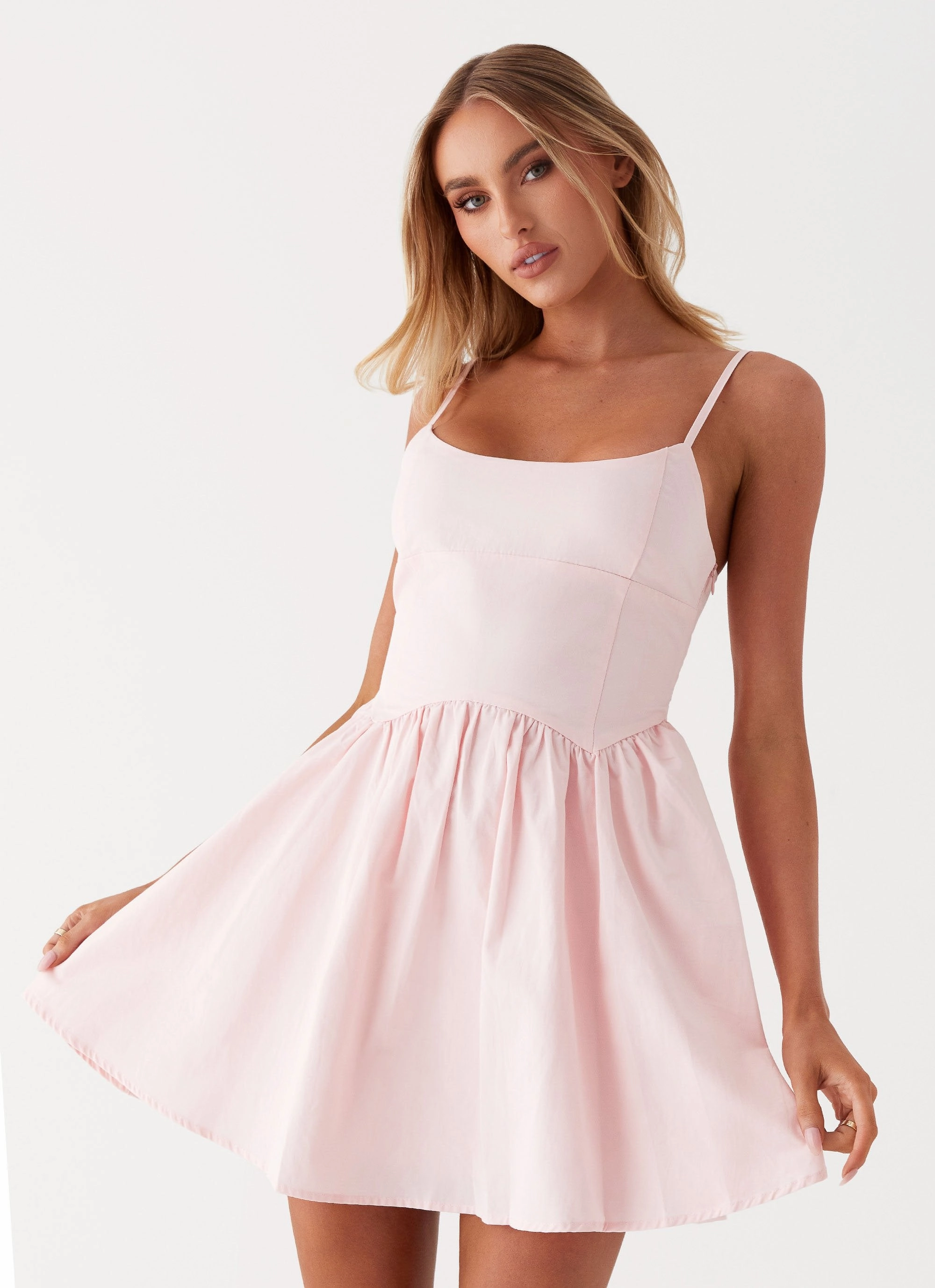 Tesoro Mio Mini Dress - Pink Office Casual