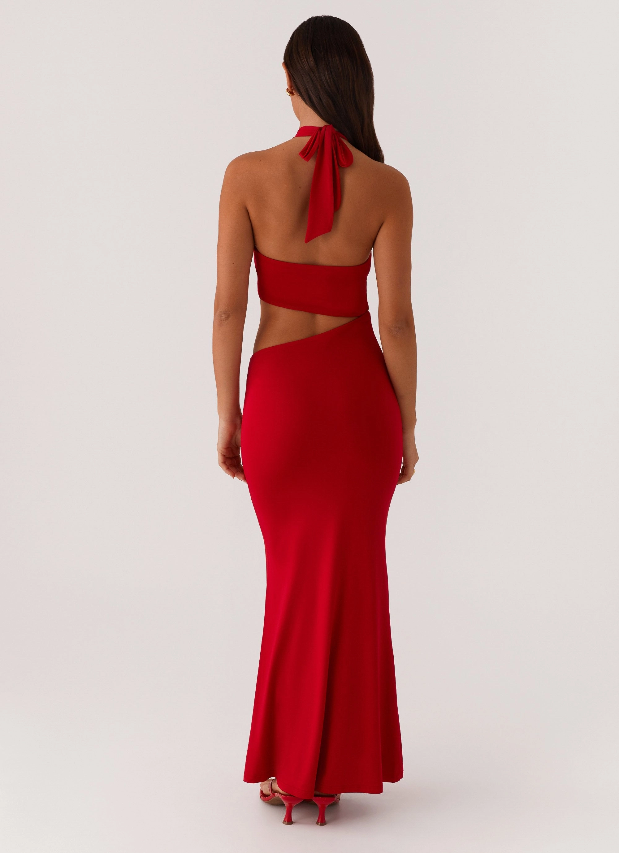 Its Obvious Maxi Dress - Red Compressible Evening-Wear