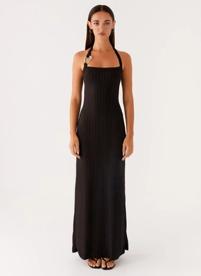 Selene Maxi Dress - Black Fresh Palette Beauty Zone