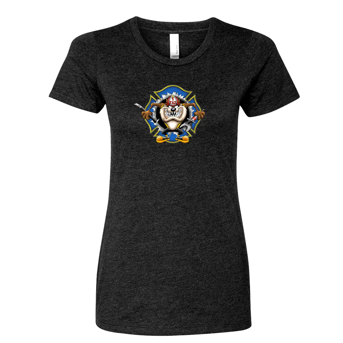 Crazy Taz Firefighter Women's Crew Neck Shirt