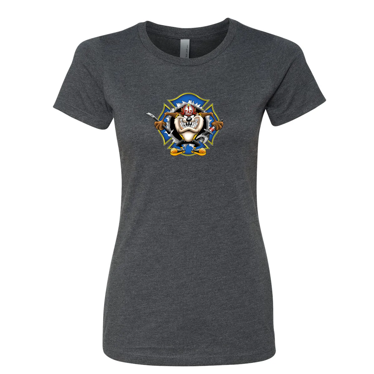 Crazy Taz Firefighter Women's Crew Neck Shirt