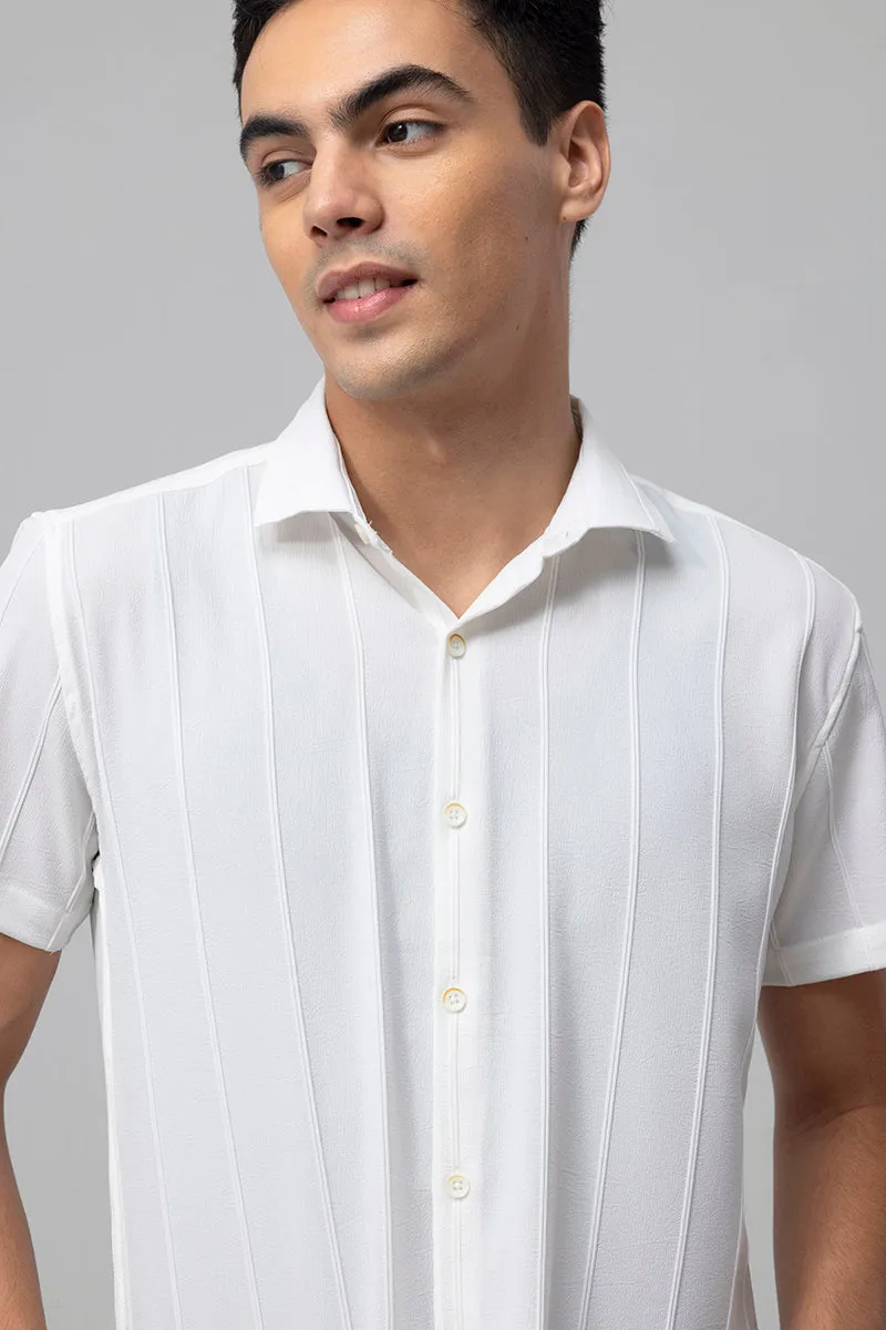 Crinkle Crush White Shirt
