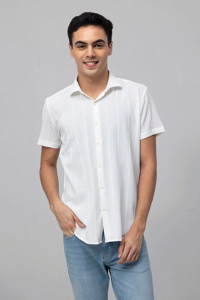 Crinkle Crush White Shirt