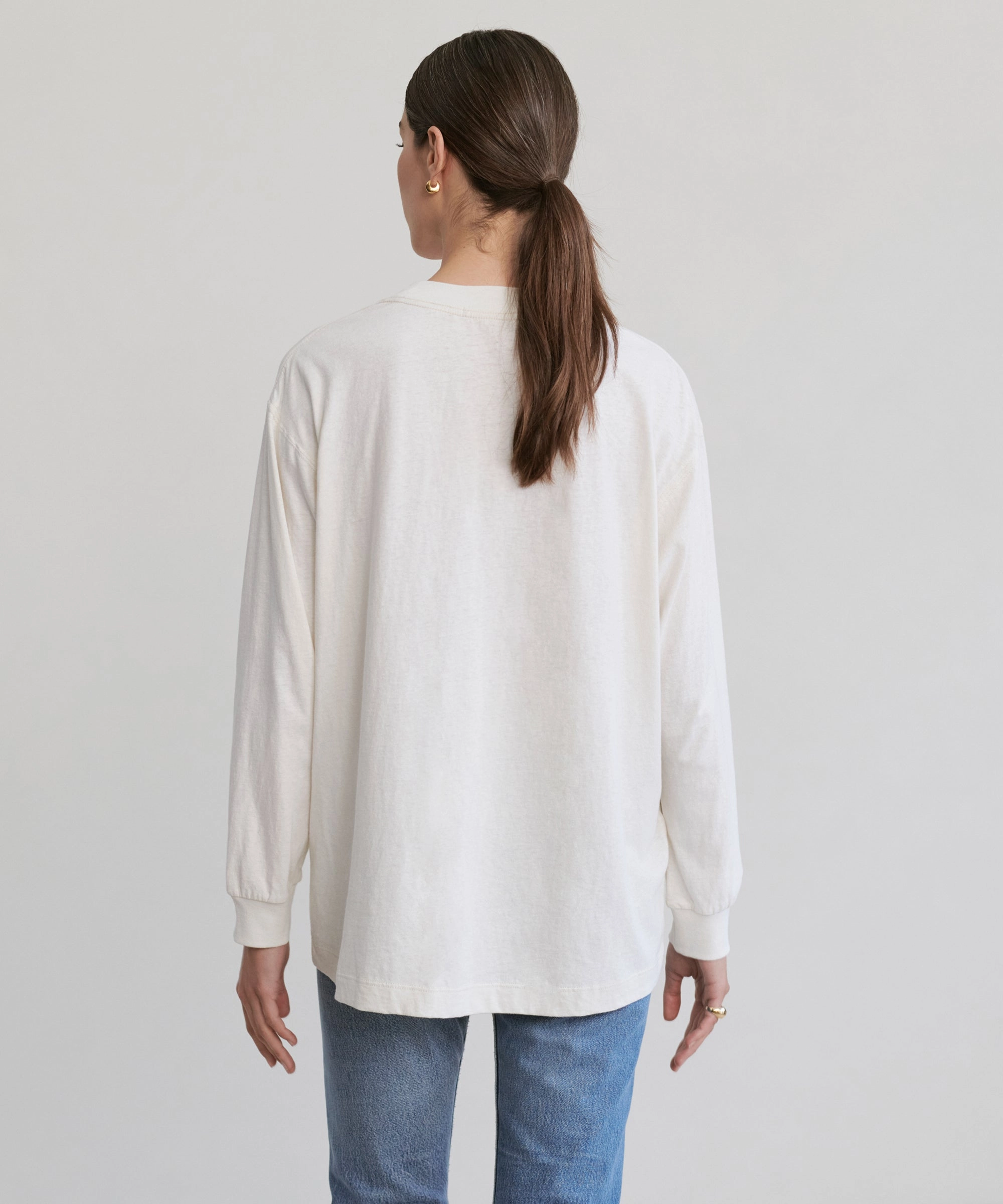 Long-Sleeve Vintage Pocket Tee CarbonNeutral Production