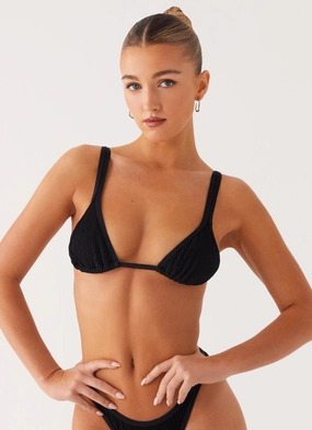 trend venue Fitness Croatia Bikini Top - Black