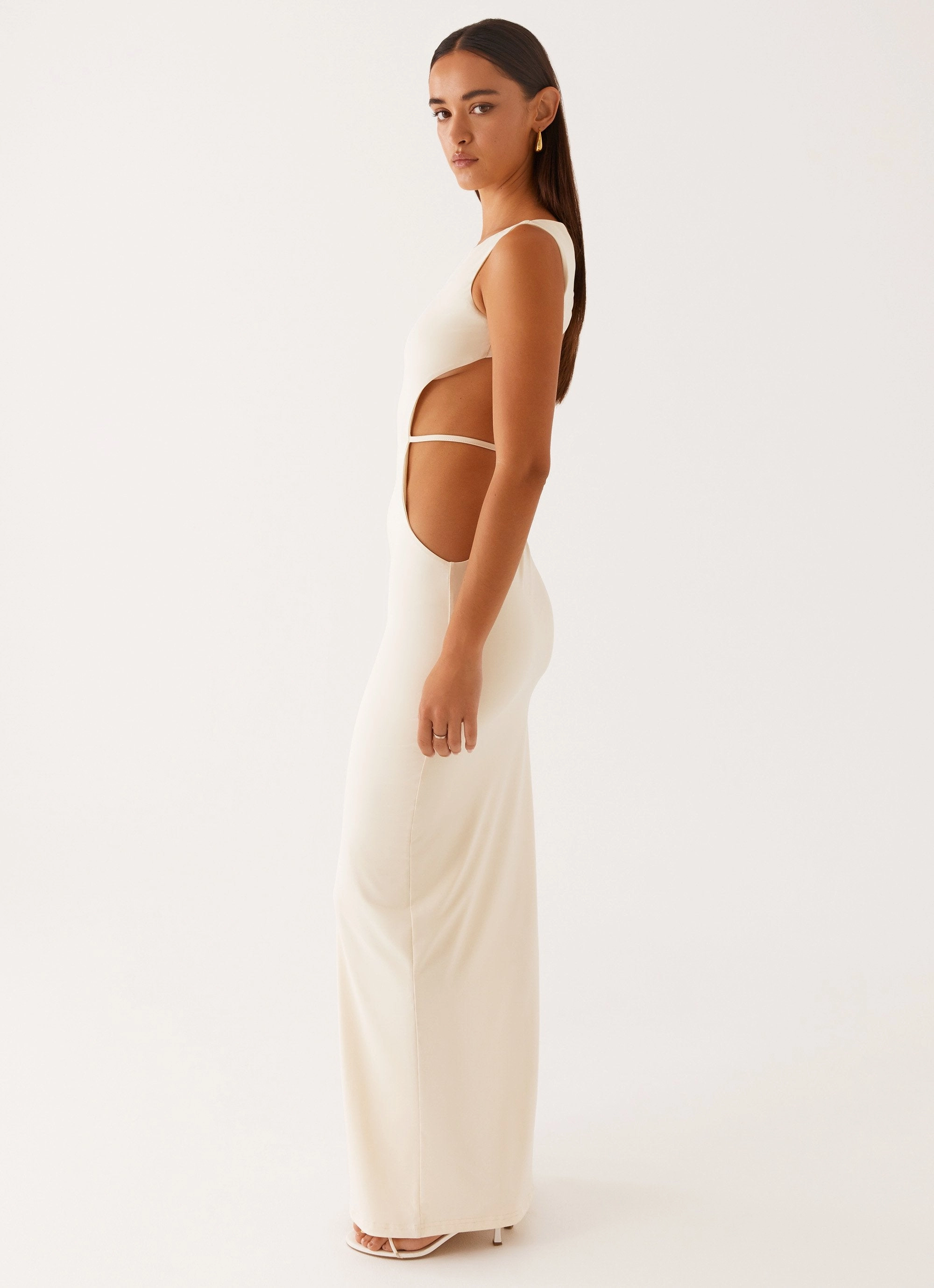 Sutton Maxi Dress - Yellow Light Drape
