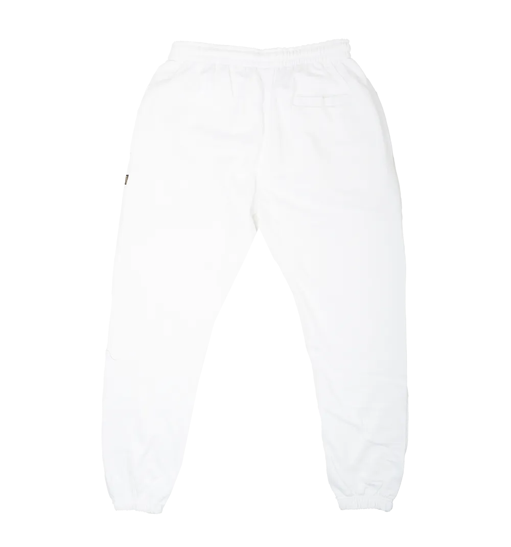 CROOKS & CASTLES LOGO SWEATPANT JOGGERS WHITE - QS2100642