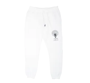 CROOKS & CASTLES LOGO SWEATPANT JOGGERS WHITE - QS2100642