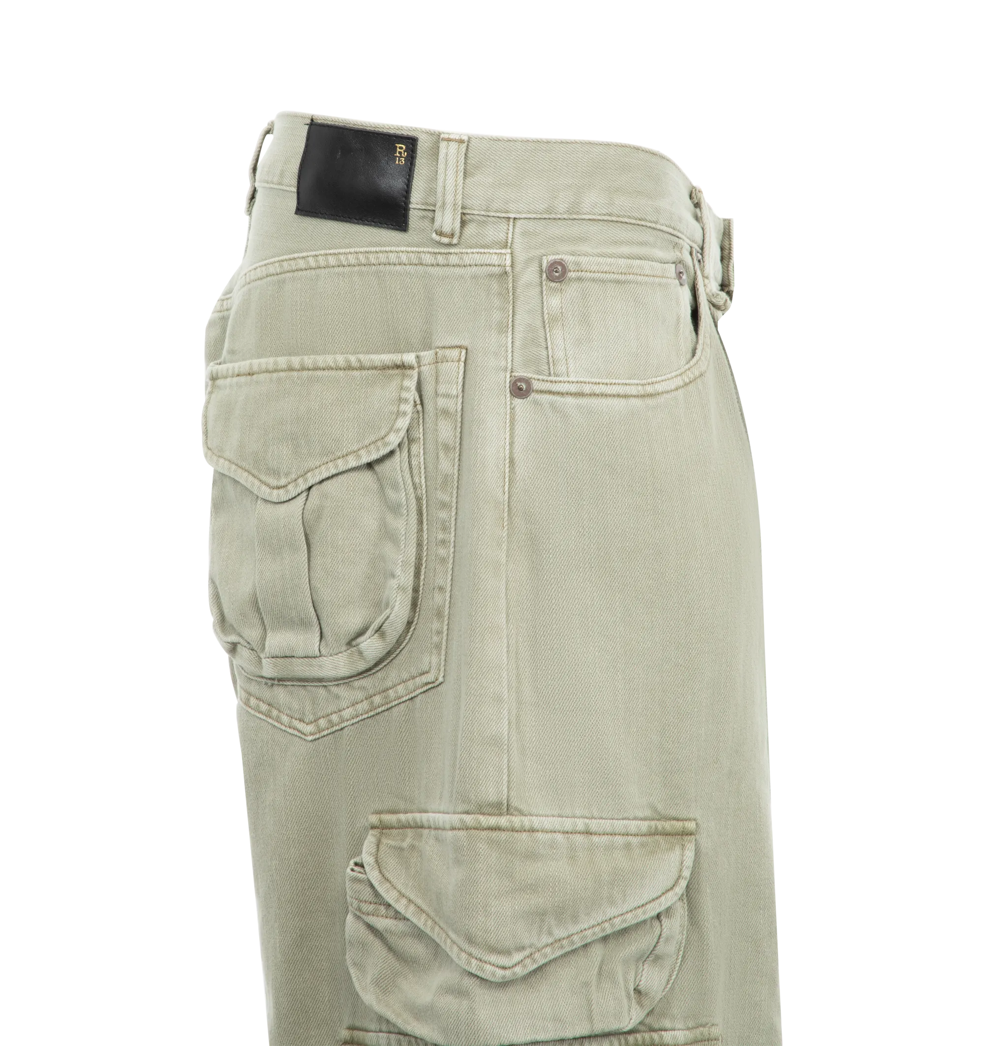 Cropped Multi Pocket Cargo Pants (Mens)