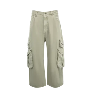 Cropped Multi Pocket Cargo Pants (Mens)