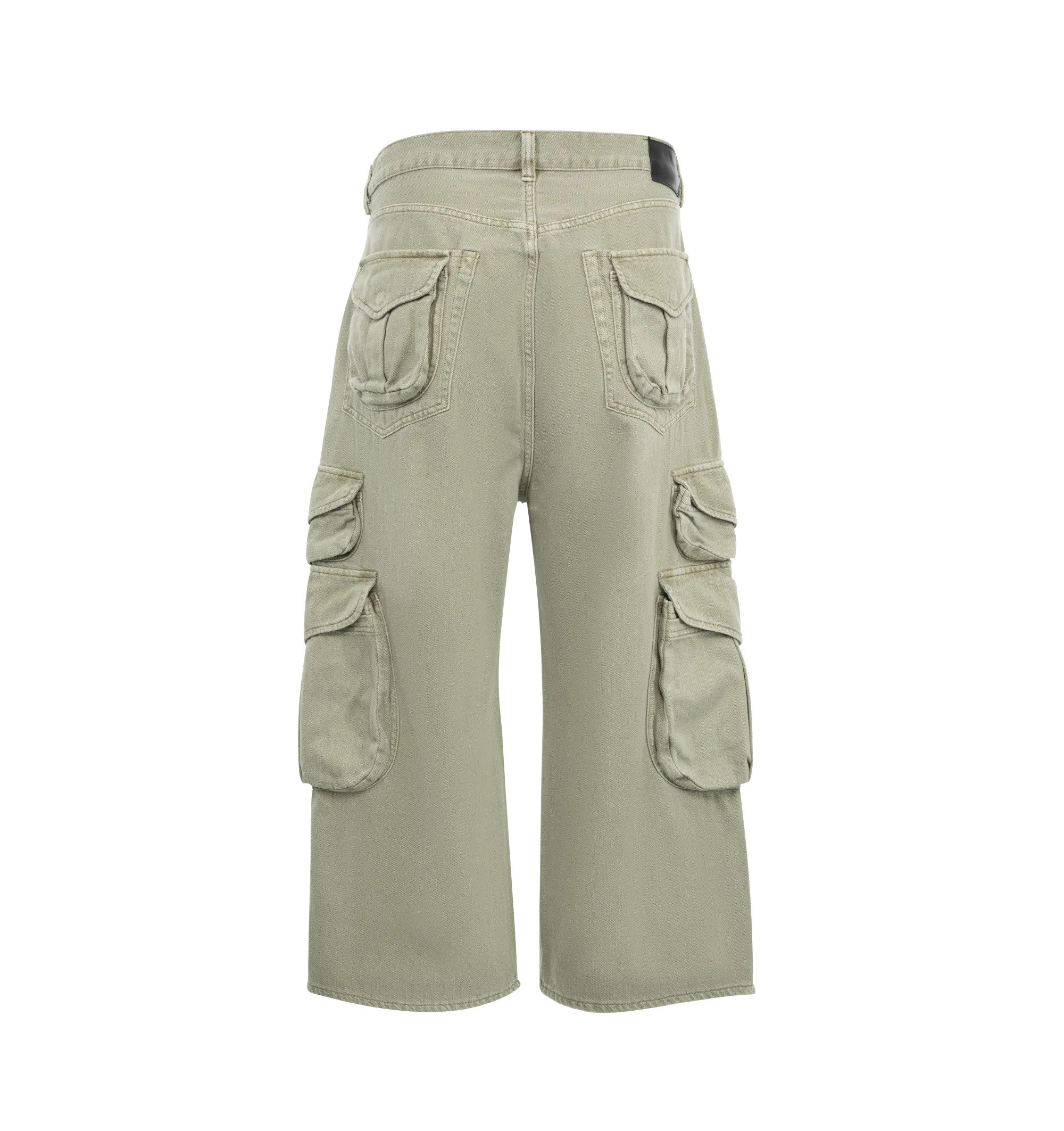 Cropped Multi Pocket Cargo Pants (Mens)