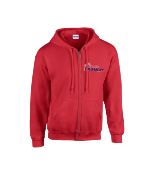 Crusaders Adult Cotton Full Zip Hooded Sweatshirt