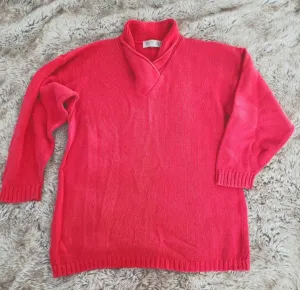 Crystal-Kobe Vintage V-Neck Knit Sweater