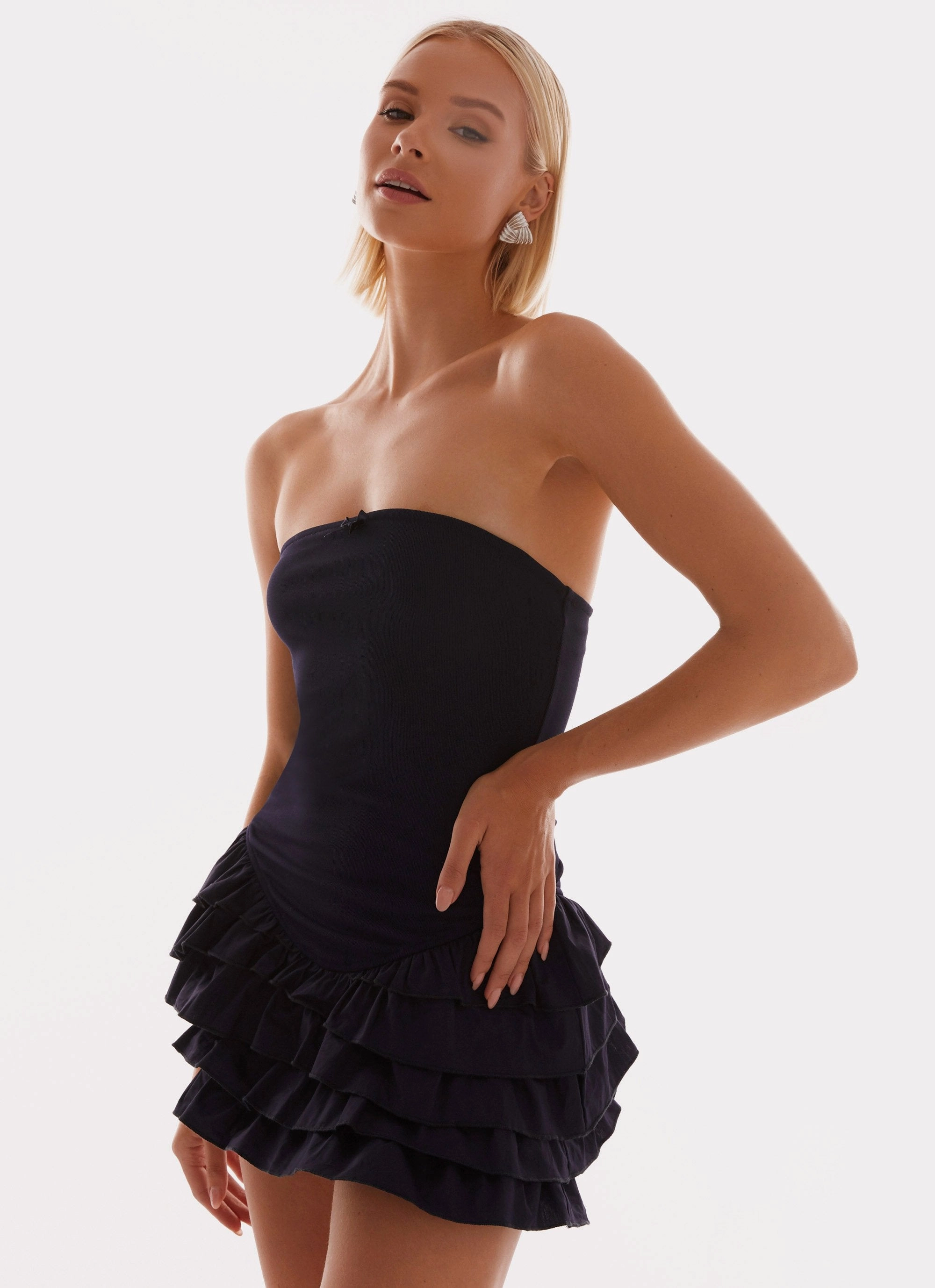 Calm Touch Cool Shape Tamay Mini Dress - Navy