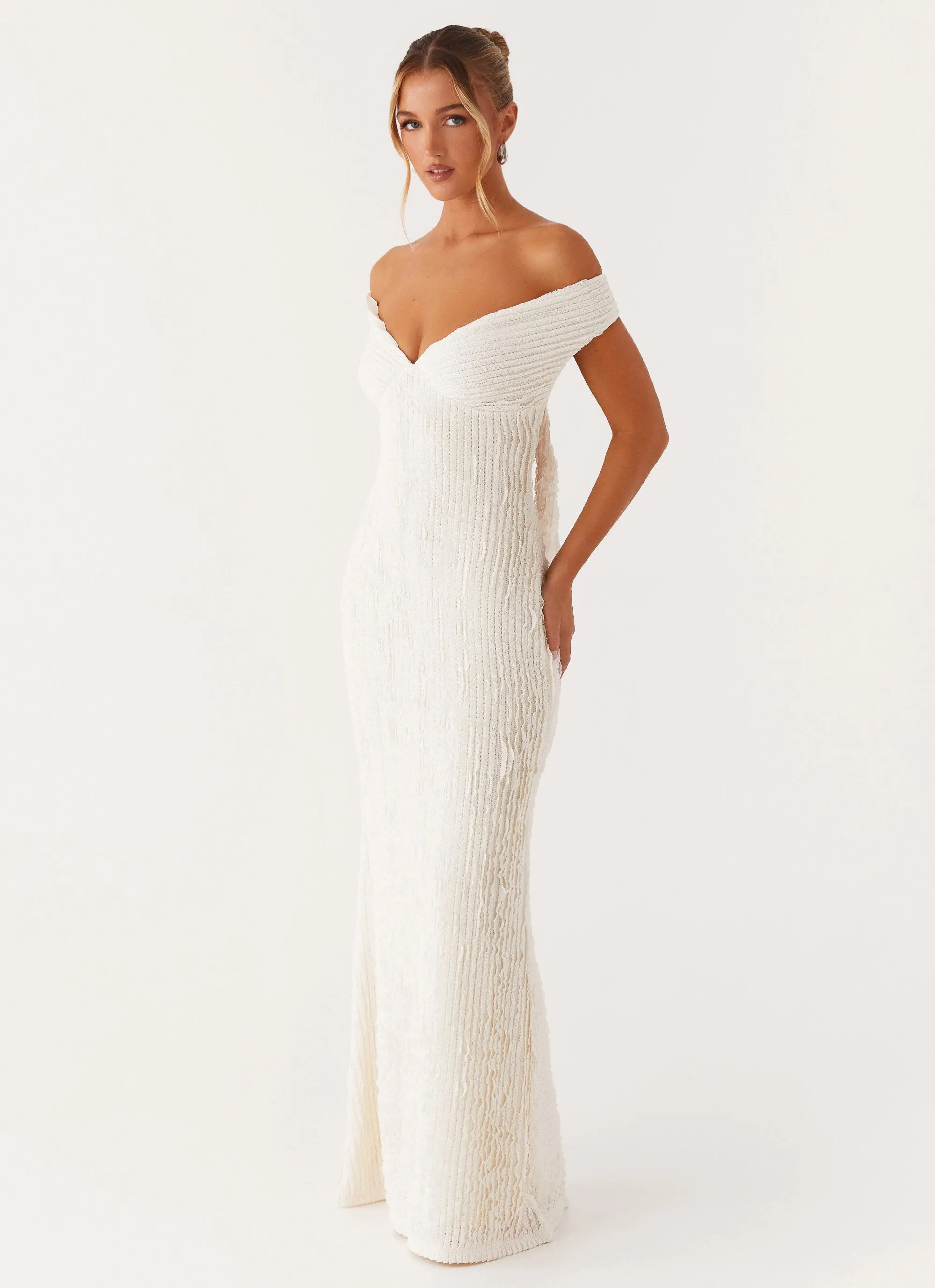 Rural Charm Chantelle Maxi Dress - Ivory