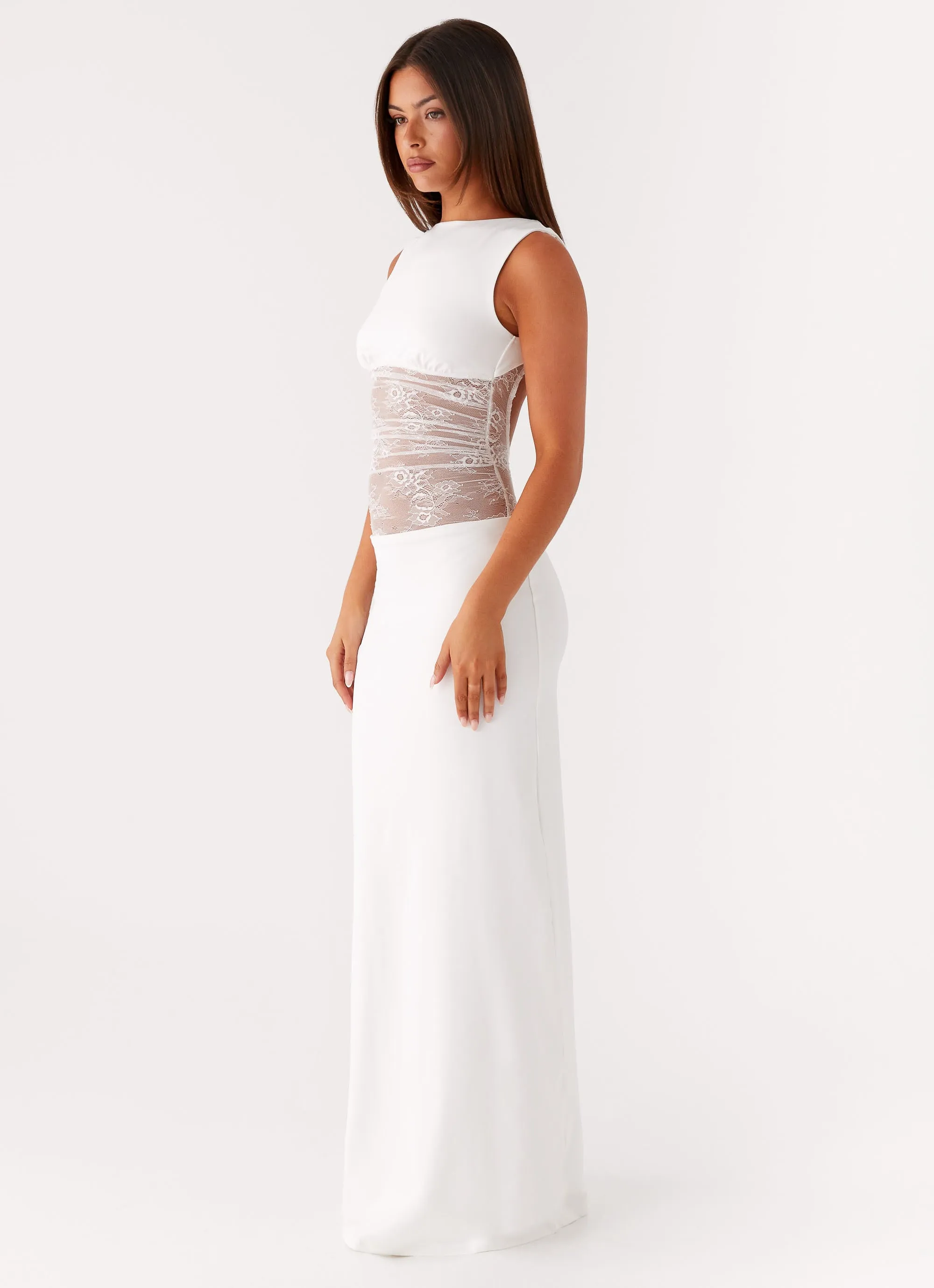 Medina Lace Maxi Dress - White Inclusive Fit